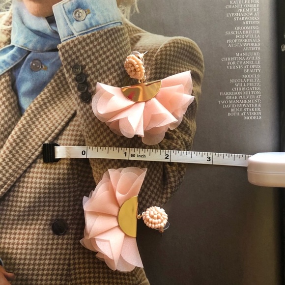 Blush Statement Earrings - Picture 6 of 7